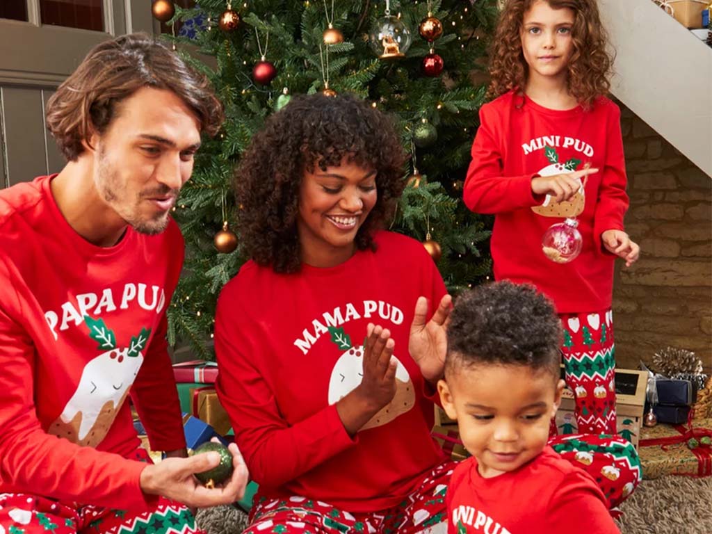 Christmas pudding family discount pyjamas